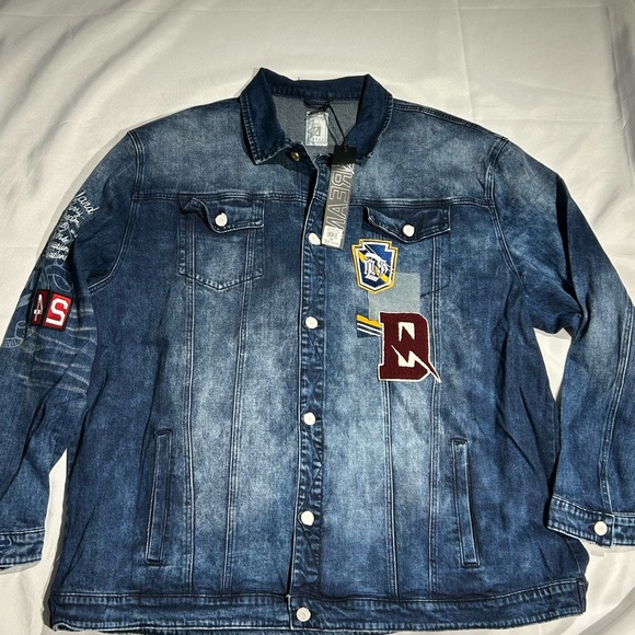 DRMLND Denim Jacket Size 6XL MSRP $142 New with Tags - Picture 2 of 11